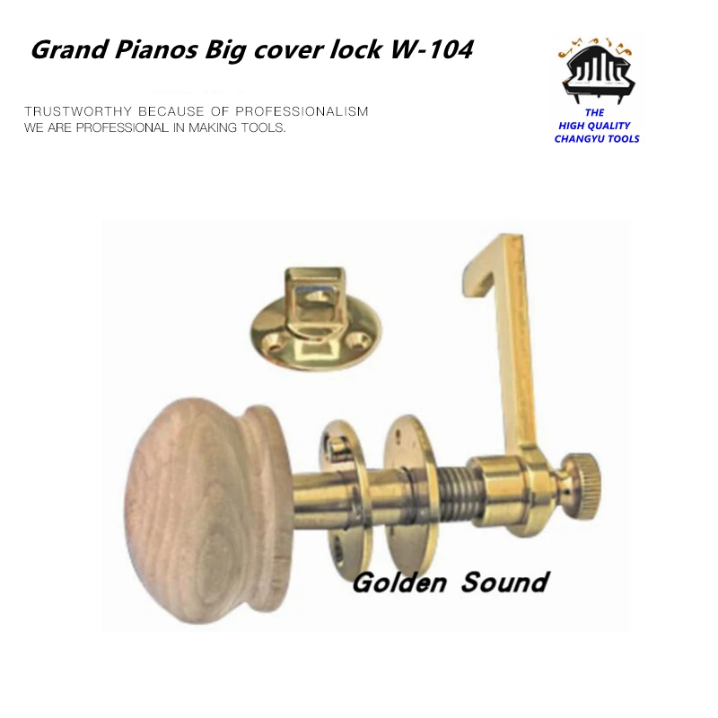 Strumenti Per La Messa A Punto Del Pianoforte Accessori Di Alta Qualità Grand Pianos Big Cover Lock W-104 Top Lock Parti Dello Strumento Di Riparazion