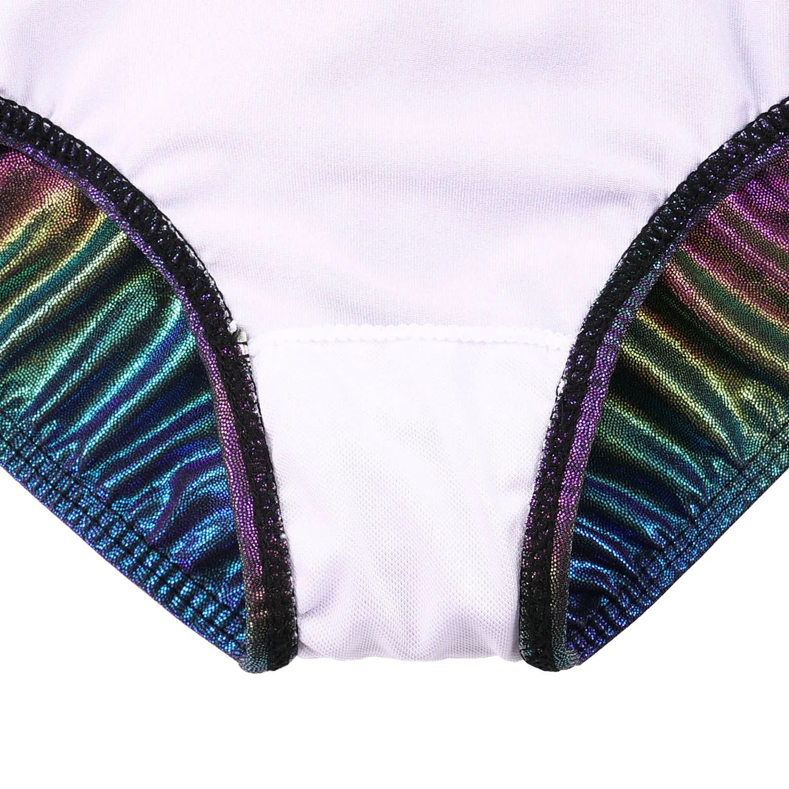 Gradient Color Ballet Leotard for Girls Sleeveless Bodysuit for Practice Performance Dancewear