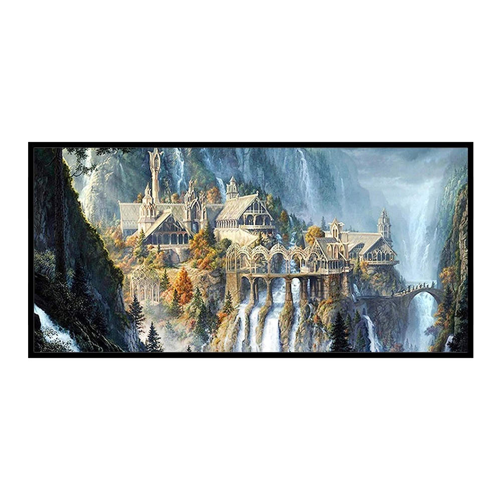 Full Cross Stitch 11CT Wonderland Counted Embroidery DIY Needlework Kits Handmade Cotton Thread Wall Art Crafts Home Decoration cross stitch fabric cross stitch kits cross stitch