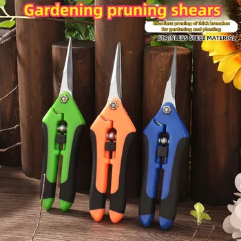 Professional Garden Shears Scissors Hand Tools 65 Inch Pruner Pruning Shears with Stainless Steel Blades for Plant Trimming
