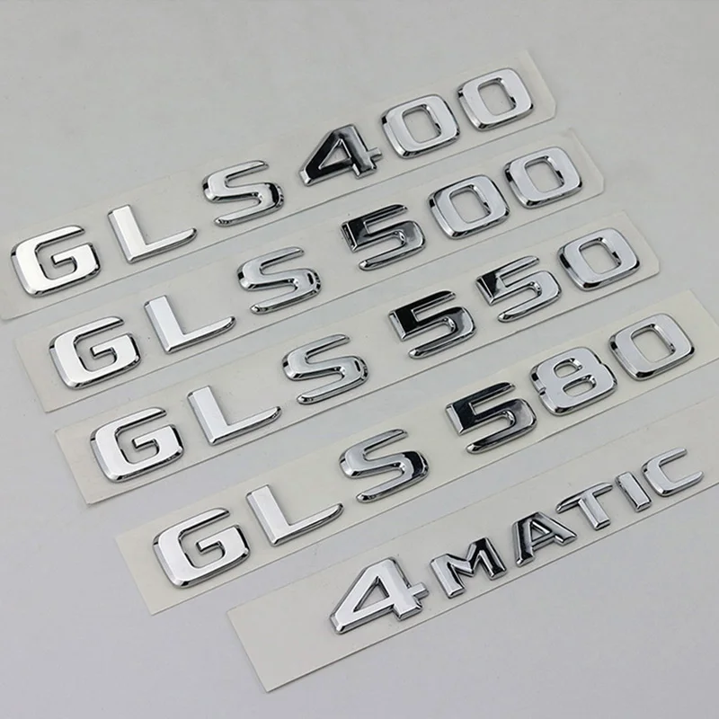 

3d-наклейка для багажника из АБС-пластика GLS400 GLS500 GLS550 GLS580 4matic эмблема логотип для Mercedes GLS X166 X167 автомобильные аксессуары