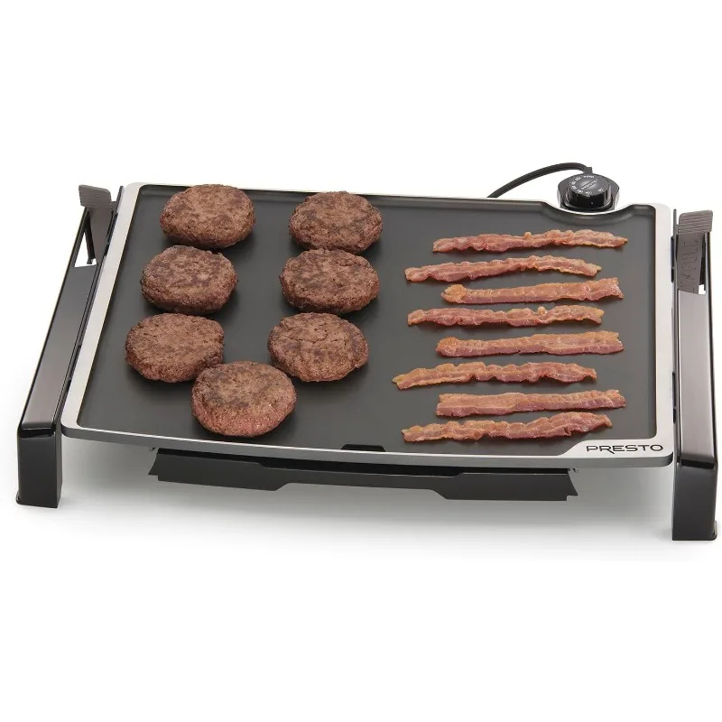 OUIO XL 07073 Electric Tilt-N-fold Griddle, 19", Black 5