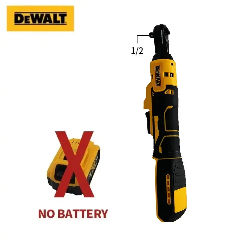 디월트 DCF512 1/2인치 3/8 브러시리스 라쳇 직각 렌치 LED 무선 드라이버 가변 속도 파워 렌치 전동 공구