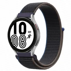 Premium Nylon Loop Band - Breathable and Comfortable Strap for Smartwatches (Charcoal 63)