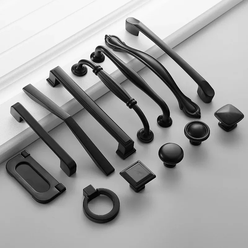 Zinc Alloy Cabinet Handles American style Kitchen Cupboard Door Pulls Drawer Knobs Fashion Furniture Handle Hardware furniture handles kitchen door handles