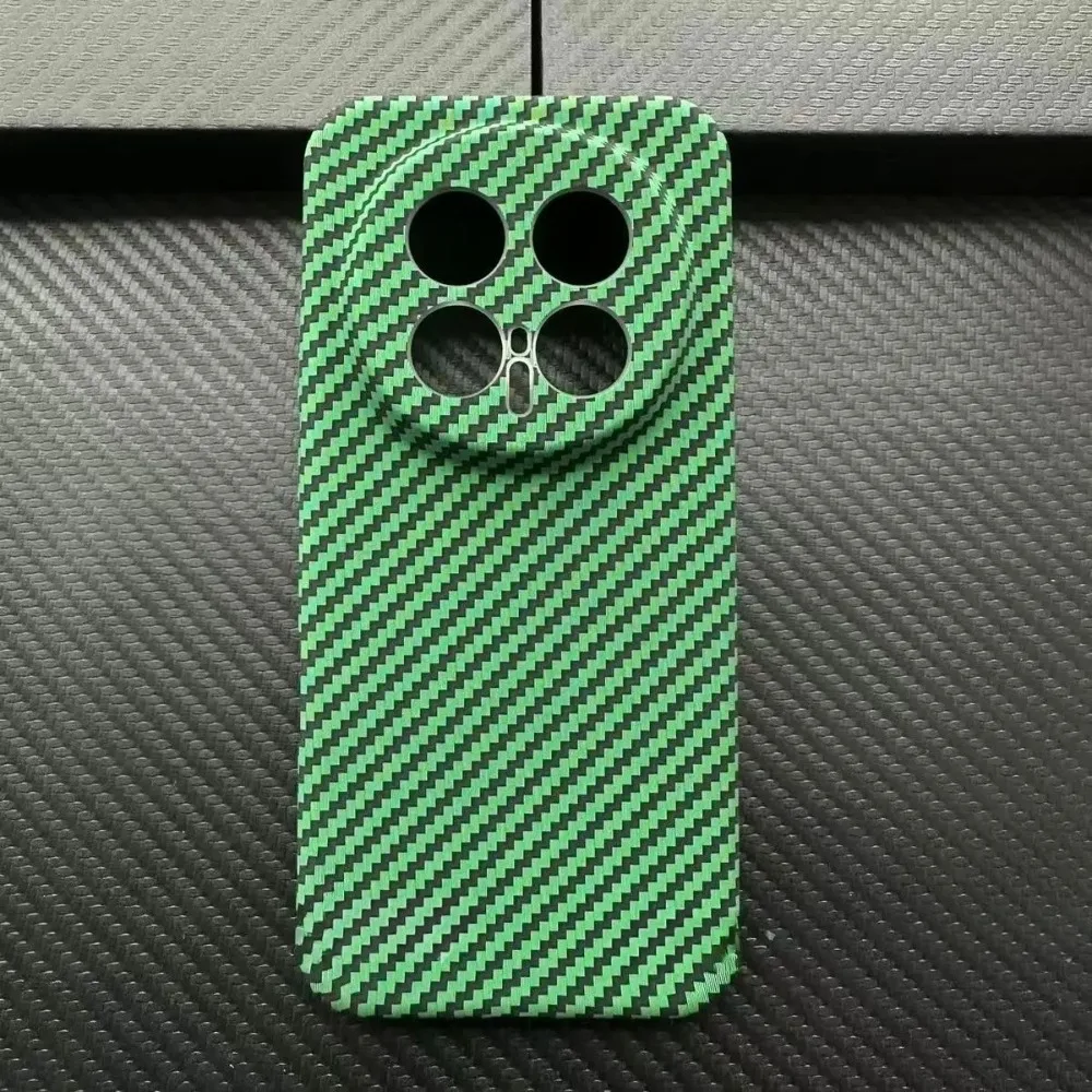 Dual-Color Carbon Fiber Pattern Anti-Drop Hard Case with Shockproof Bumper