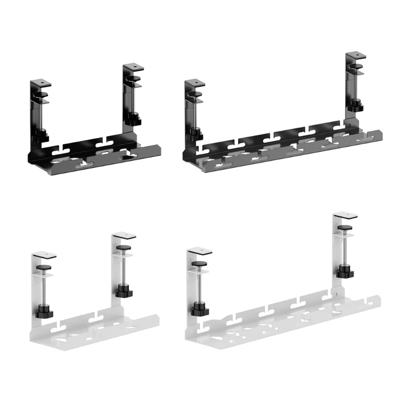 

Under Desk Wire Holder Retractable Wires Tidy Rack Cable Management Tray Practical Cables Shelf for Students F1FB