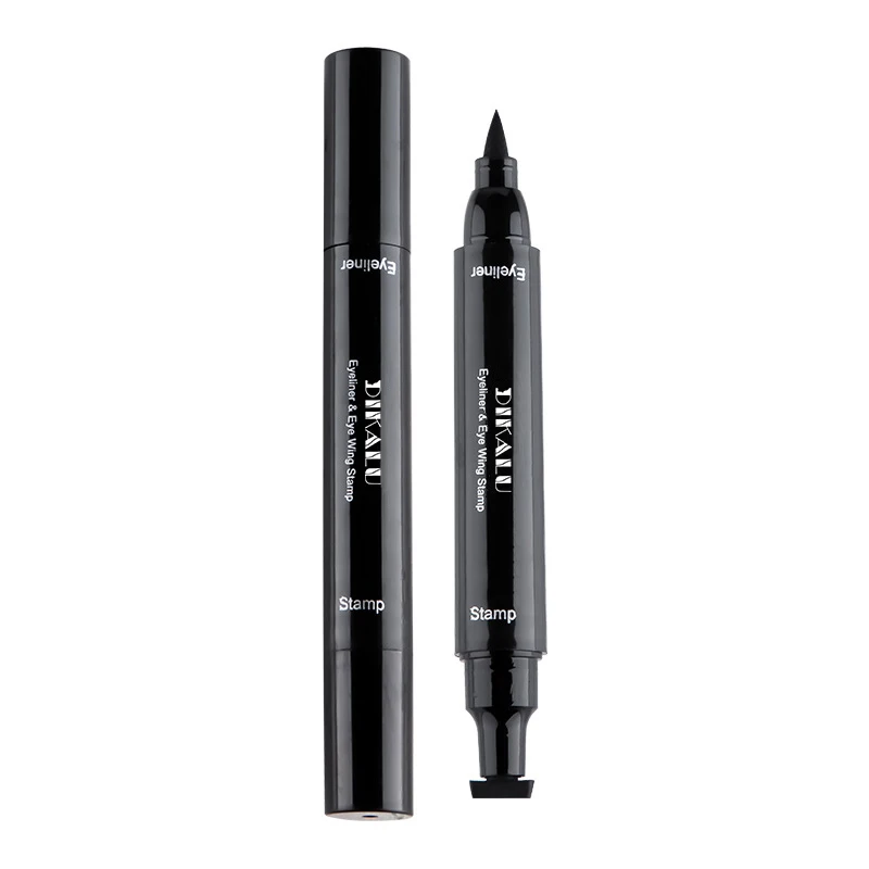 Liquid Eyeliner DIKALU Double Head Quick Drying Star Triangle Seal Mark Eyeliner Waterproof Non-smudging Liquid Eyeliner