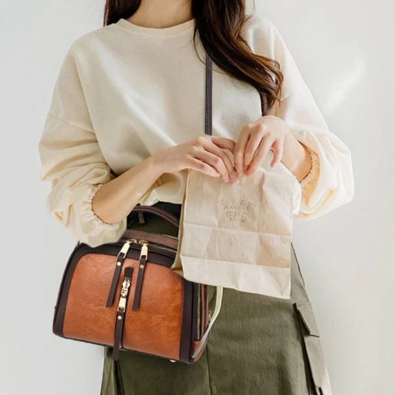 Shoulder Messenger Bag Ladies Pu Leather Shell Bag Luxury Alligator Pattern Women's Handbag Fashion Designer Bolsas Feminina