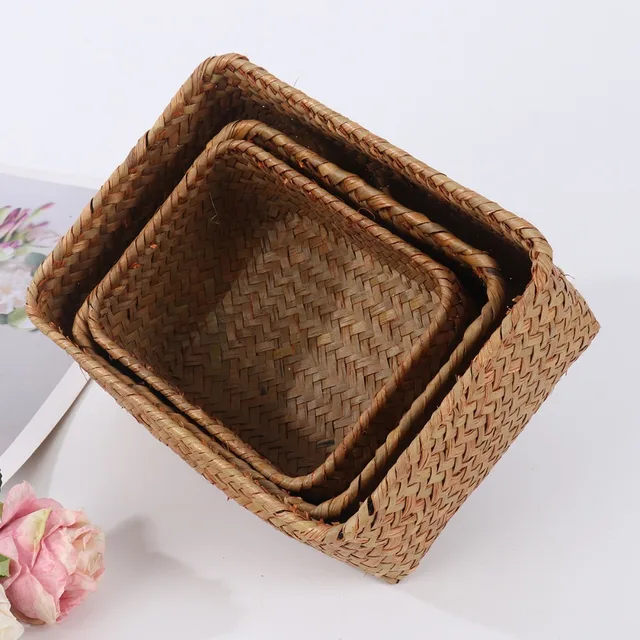 Woven Seagrass Storage Basket 3