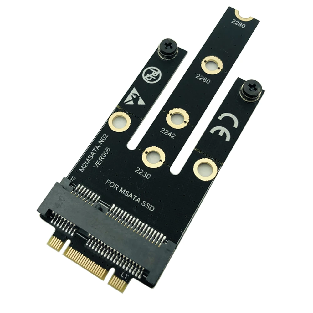 M 2 NGFF B M Key To MSATA Adapter Board Converter Card Riser Mini PCI E