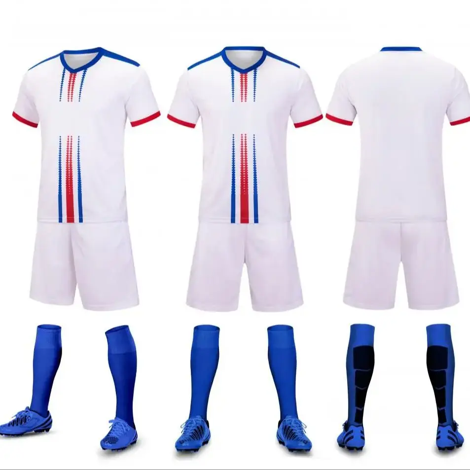 100% Polyester Breathable Mens Football Jersey Soccer Uniforms Sets Soccer Wear Jersey Set Football Kits Full Set