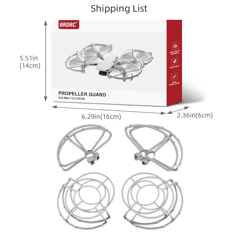 Protège-hélices DJI Mini 1/2/SE - Lot de 2, Protection Drone