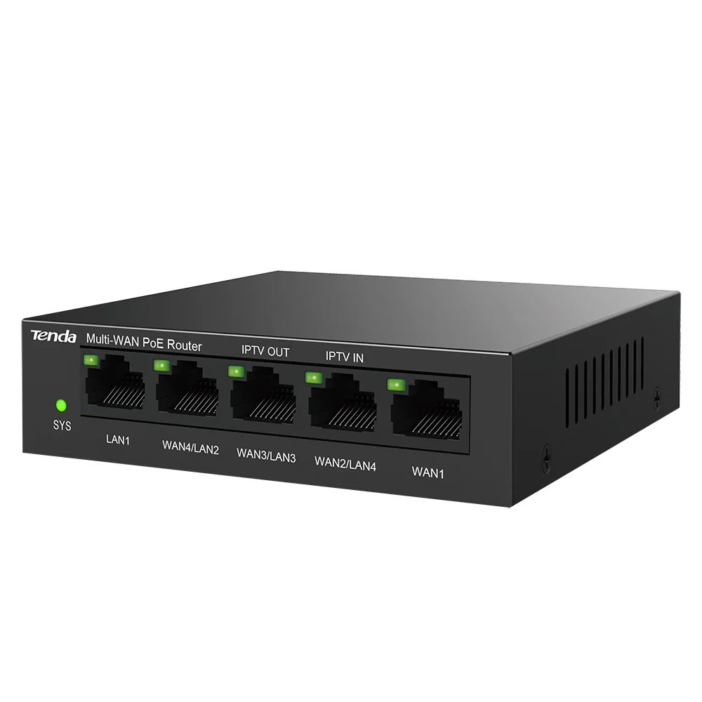 Tenda-fonte de Alimentação Gigabit Poe Gerenciamento ap Entretenimento Integrado 100 Mbps 1000mbps Roteador Mesh Portas - Imagem 2