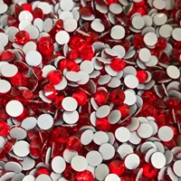 1440pcs SS12 16 Siam Red Hotfix Crystal Rhinestones DIY Crystal Glass Flatback Rhinestone Nail Art Supplies Jewelry Accessories 1