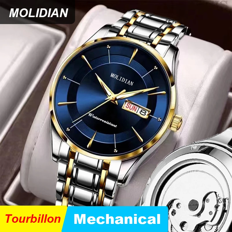 Reloj Hombre mechanical Watches Stainless Steel Waterproof Male Clock Gift
