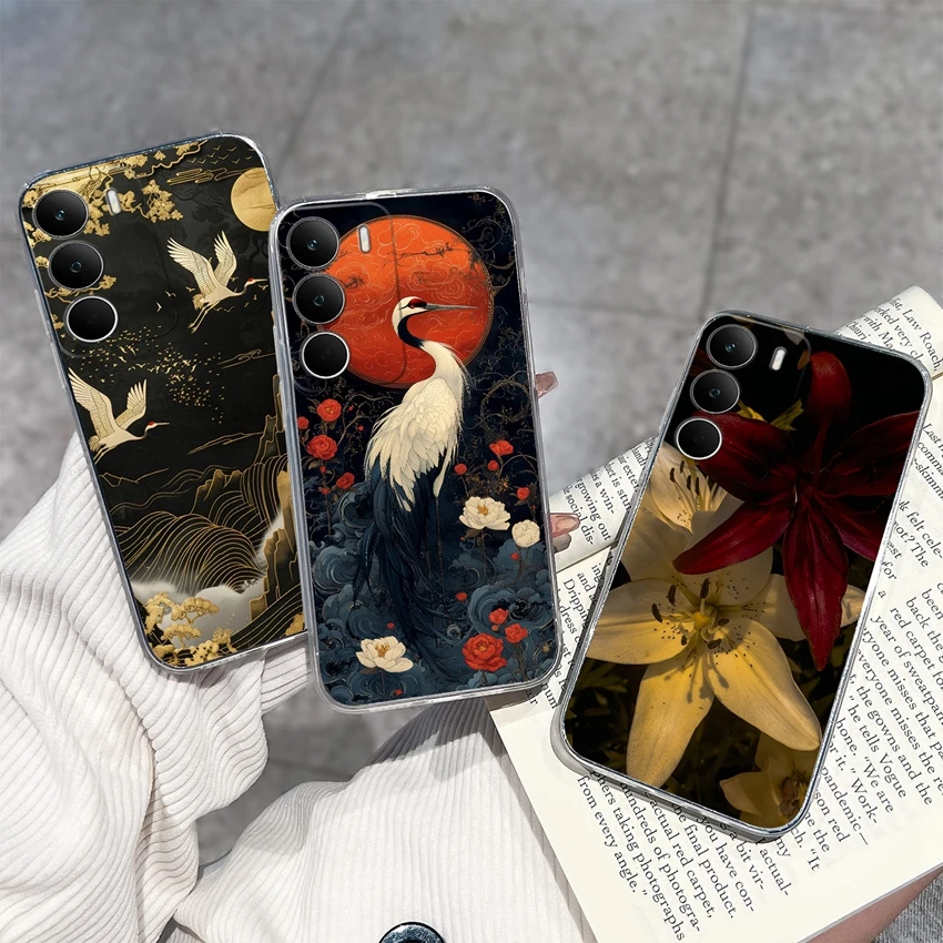 Fashion Astronaut Pattern Transparent Phone Case - Anti-Fingerprint TPU Clear Back Cover