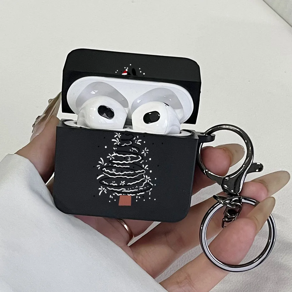 Black Cat Christmas Earphone Case for AirPods