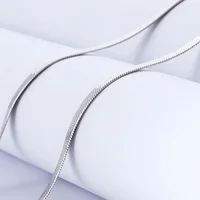 Collier chaîne à lame fine en argent Sterling 925, 4MM, pour femmes et hommes, bijoux de luxe pour fête de mariage, cadeaux de vacances pour meilleur ami, nouvelle collection 5