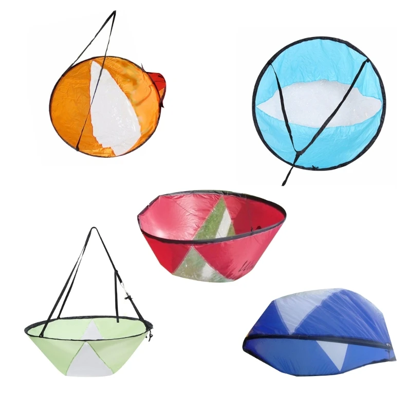Foldable Kayak Sail Clear Window Downwind Kayak Sail Windsurfing for Kayaks, Canoes, Inflatable Boats Enduring