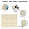 Inkless Microblading Practice Skin Special Brows Head Design Microblading Latex Double Sided Practice sheets for Eyebrow