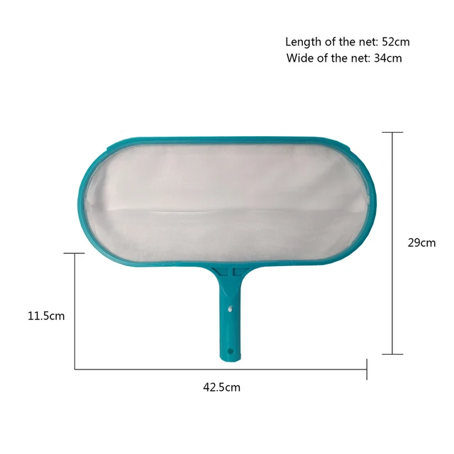 1 PC ทําความสะอาดสระว่ายน้ําสุทธิเครื่องมือทําความสะอาดมืออาชีพตกปลา NetRake สวนสระว่ายน้ําสปาขยะ Skimmer สุทธิ Leaf BAG 5