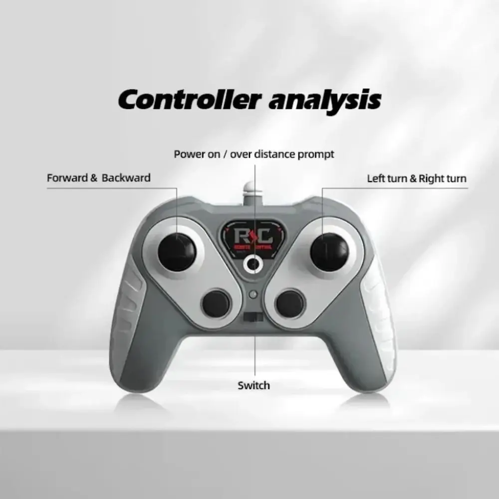 High Speed Remote Control Boat Electric Watercraft Dual Motors Remote-controlled Vesse Long-lasting LED Light Mini Rc Boat