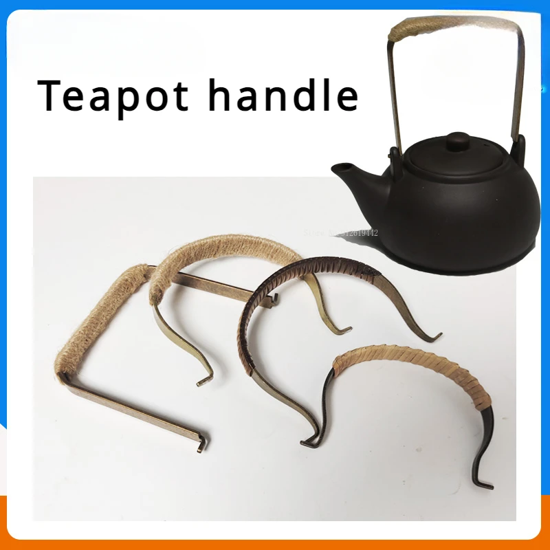 Copper Woven Series Ceramic Purple Clay Teapot Handle DIY Pottery Purple Clay Pot Accessories Anti-scald Twine Hemp Rope Handle