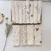 Pure Cotton Printing Baby Bibs Four Layers Breathable Floral newborn Burp Cloths Bandana Absorbent Soft Baby Boy Girl Feeding To 2