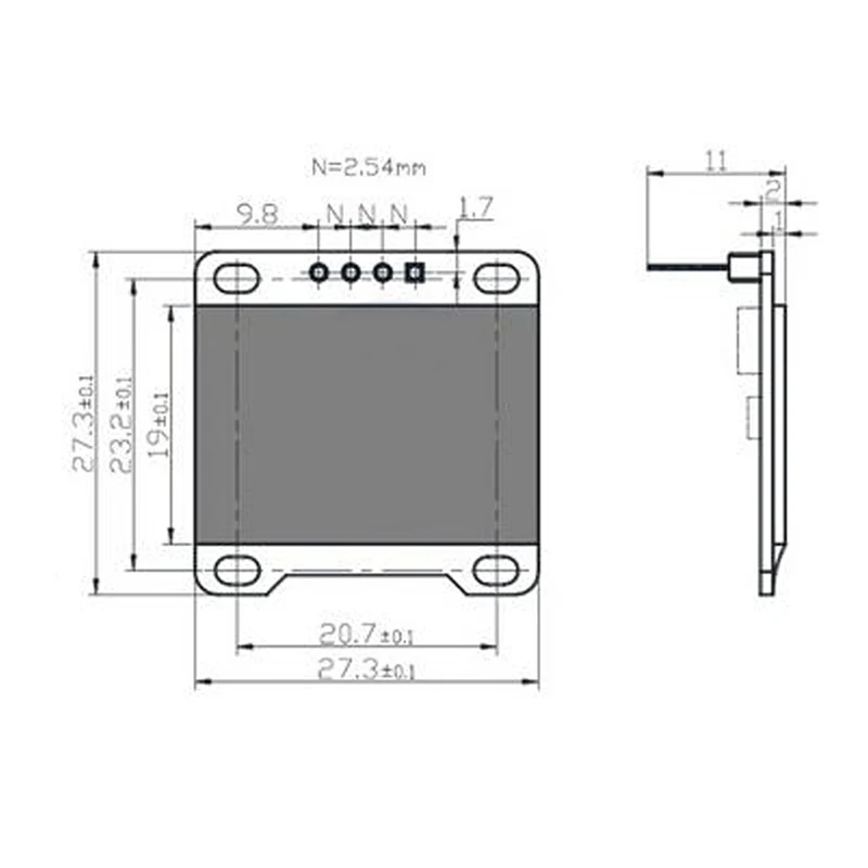 0.96" 128X64 OLED LCD LED Display Module I2C IIC Communicate For arduino display module,lcd display module,oled display module,led display