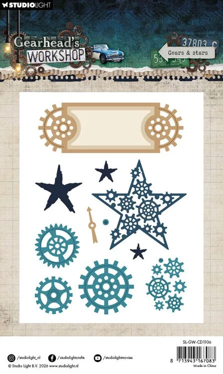 기어 카드 모양 기어 & 기타 스탬프 및 다이즈 신상품 2026 스크랩북 다이어리 데코레이션 스텐실 엠보싱 템플릿 DIY 인사말 카드