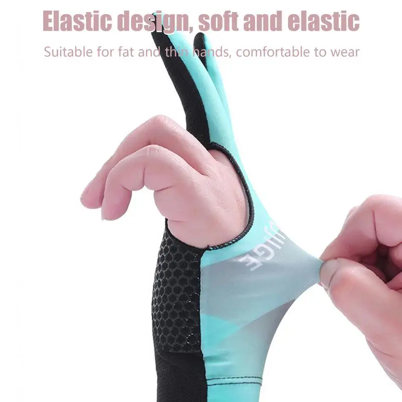 3 Finger Single Pool Gloves Non-Slip Pool & Billiards Gloves Breathable Wear-Resistant Cue Action Billiards Accessories