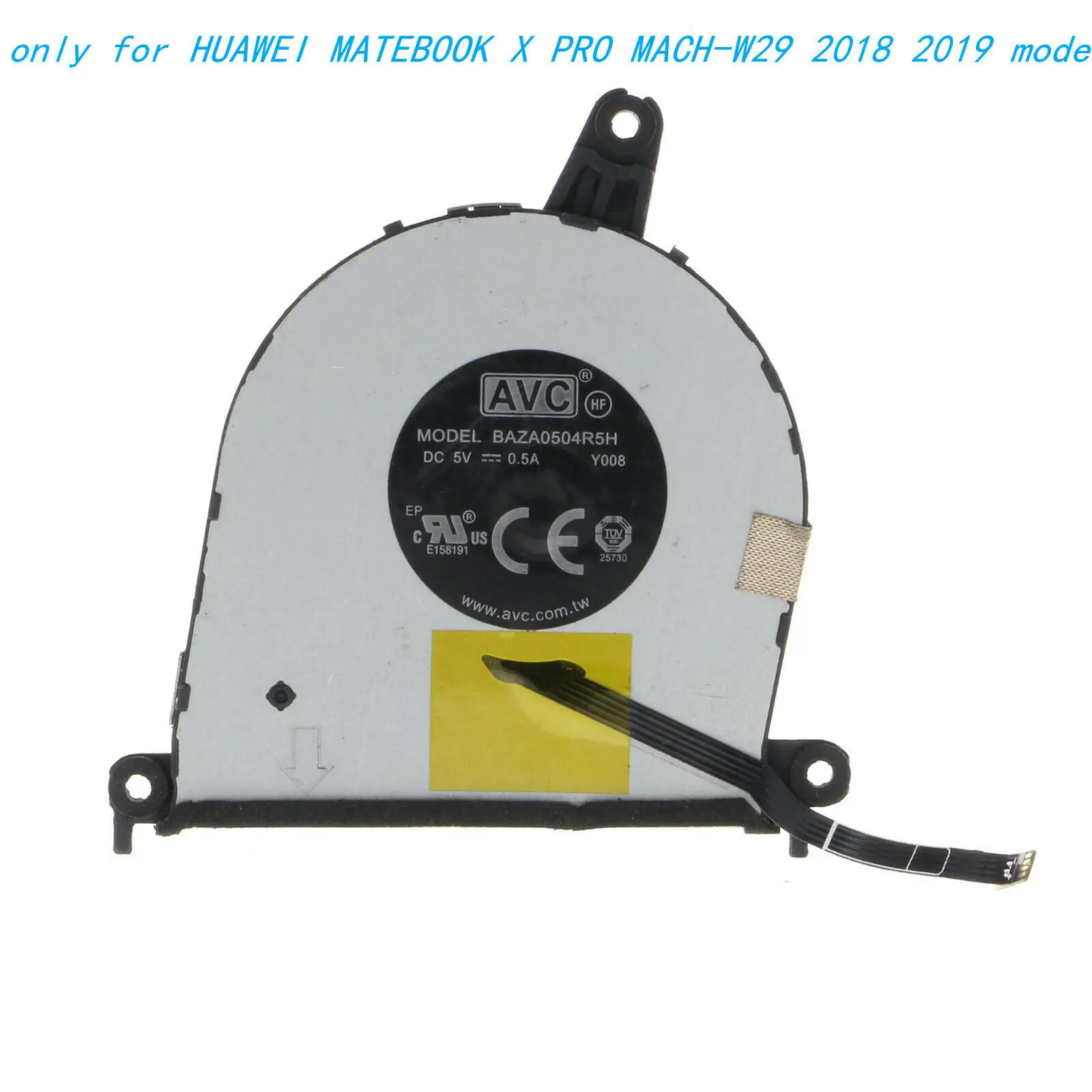 CPU Cooling Fan For HUAWEI MATEBOOK X PRO MACH-W29 2018 2019 BAZA0504R5H-Y008