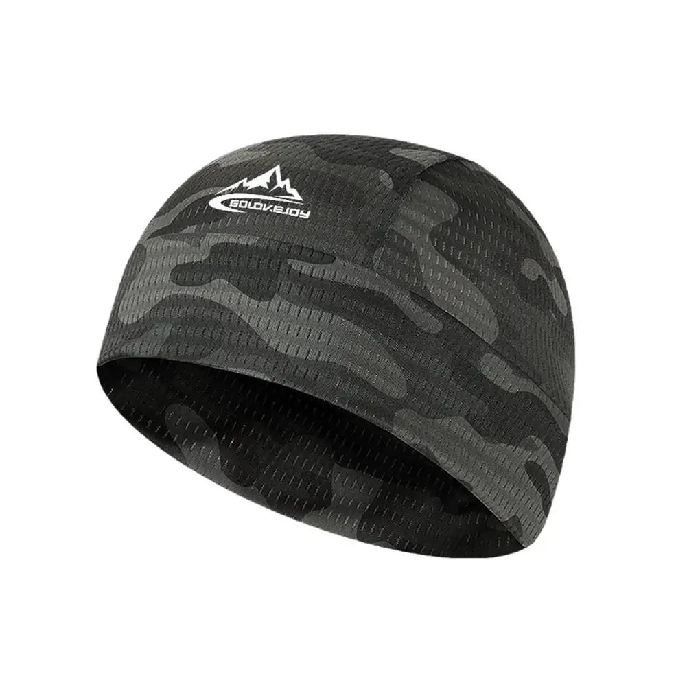 Schnelltrocknende Skullcap-Mütze, Fahrradkappe für Herren und Damen, Sommer-Eisseide, kleine Kappe zum Reiten, Laufen, Sport, Fahrrad, gefütterte Mütze – Detail 22
