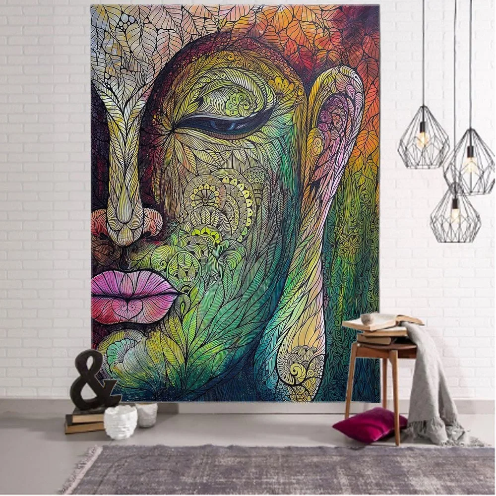 Buddhist Art Tapestry Meditation Seven Chakras Wall Hanging Mantra Bohemian Hippie Room Art Decoration