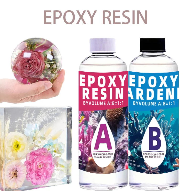 High-Gloss Bubble-Free Epoxy Resin Kit with Accessories for Art and Craft Creations