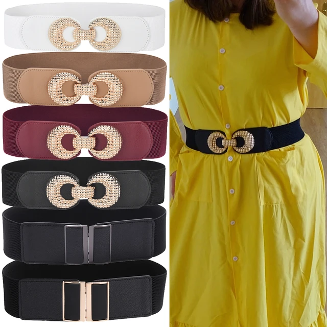 Womens Elastic Belts Dresses  Elastic Waist Belts Dresses - Women Wide  Elastic Waist - Aliexpress