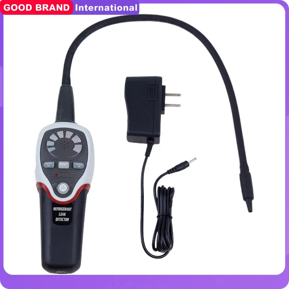 Refrigerant Leak Detector Refrigerant Halogen Leak Detector Tester Meter RLD-382P Refrigeration System Leak Detector R410A R134A R407C R404A R22