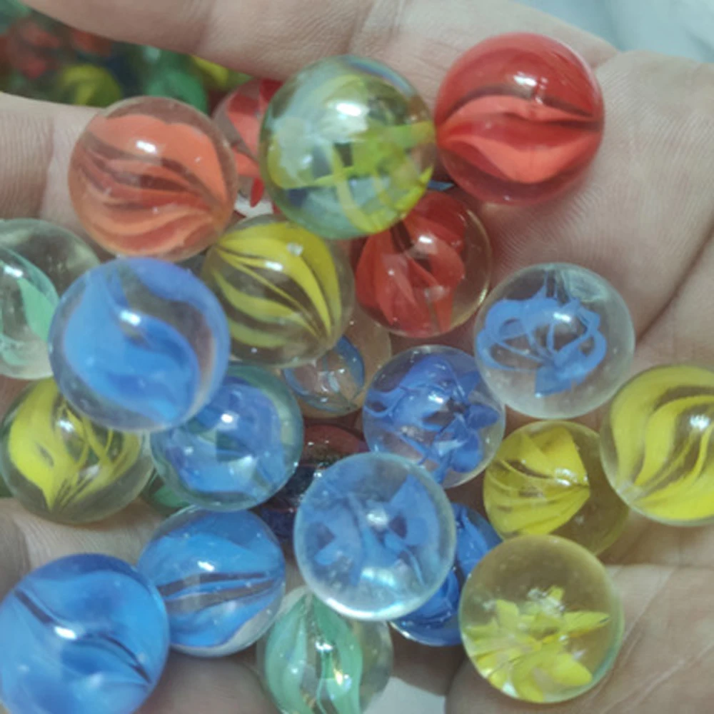 Pat Toys Parent-Child 14mm Solitaire Toy Colorful Pinball Machine Glass Marbles Bouncing Ball Machine Beads