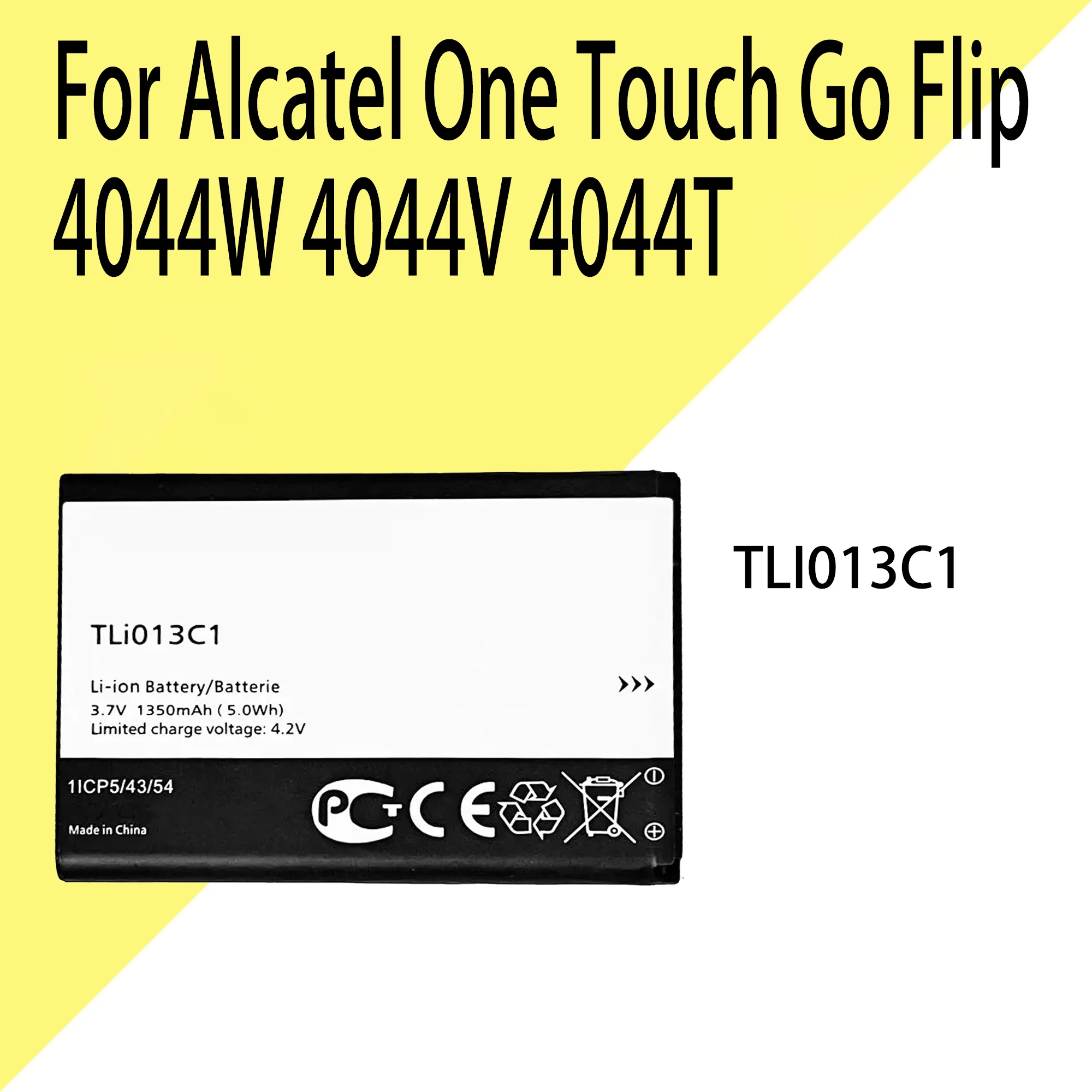 

100% TLI013CA TLI013c1 Battery For Alcatel One Touch Go Flip OT-4043S phone Batteries