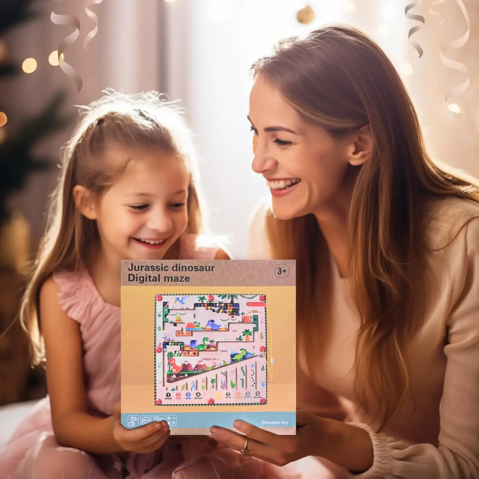 Magnetic Colour and Number Maze, Colour Sorting Board for Counting Toddler Fine Motor Skills Montessori Toys for Boys Girls