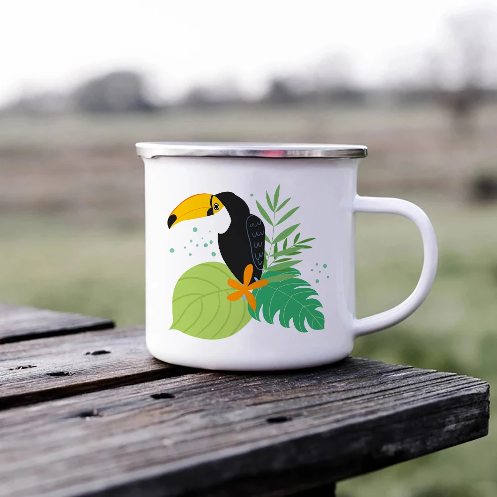 Creative Toucan Enamel Travel Mug - Unique Drinkware