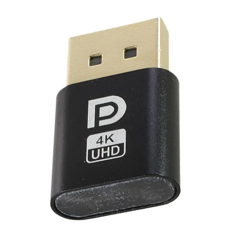 Black Plastic DP Virtual Display Adapter for GPU Tasks