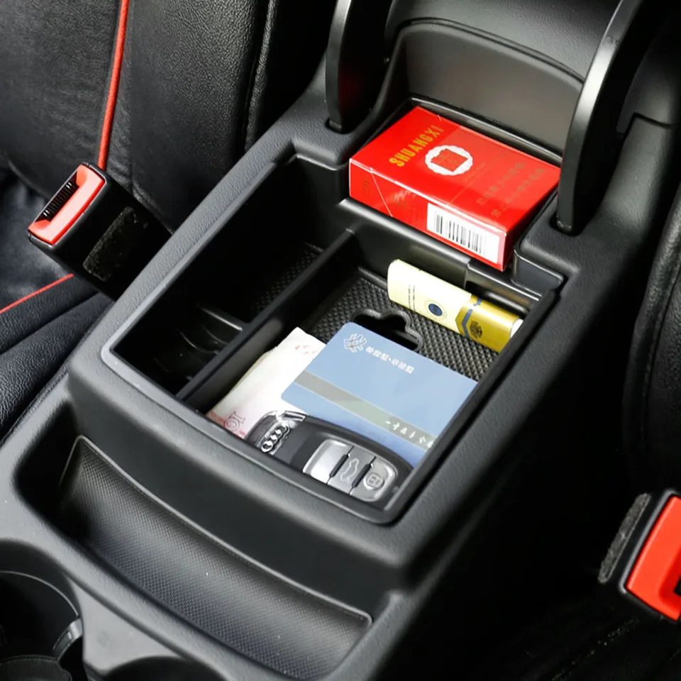 thumbnail image 2 of Car Armrest Storage Box For Audi A3 A4 A5 S3 S4 S5 Q2 Q3 Q5 B9 2008 2019 Central Console Organizer From Ddmyapr, $22.74 2 of 9