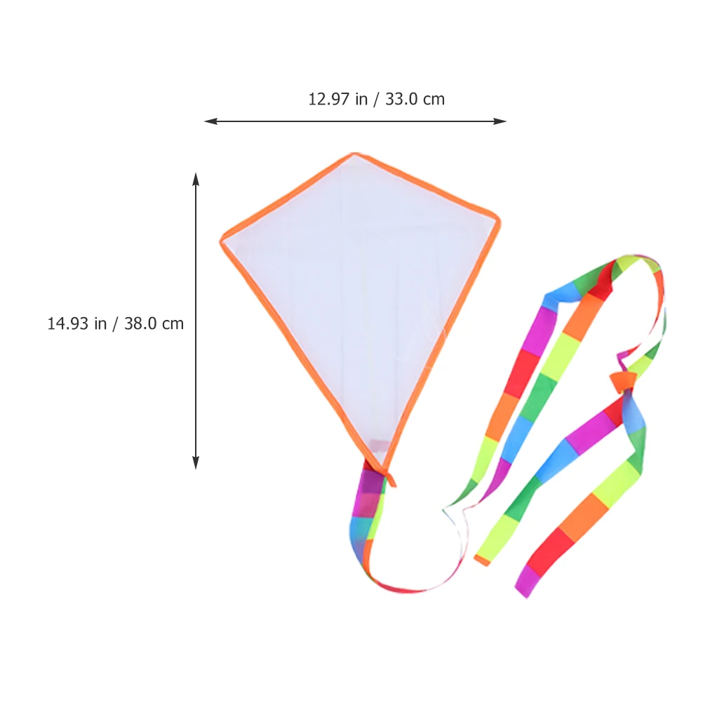 5 Sets Interesting Blank Kites Painting Kites Funny Kites Kids Accessory Mini Teaching Kite Children'S Blank DIY Kite Handdrawn 2