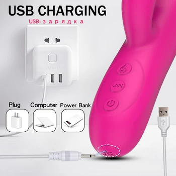 Warming and stretching Vibrator For Women 10 mode Clitoris Tongue Stimulator reality Dildo Vibrators Female Sex Toys For Adults 6