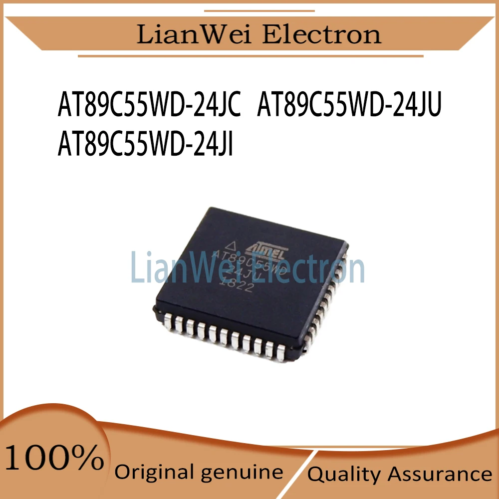 

AT89C55WD AT89C55 AT89C55WD-24JC AT89C55WD-24JU AT89C55WD-24JI AT89 IC Chip PLCC-44