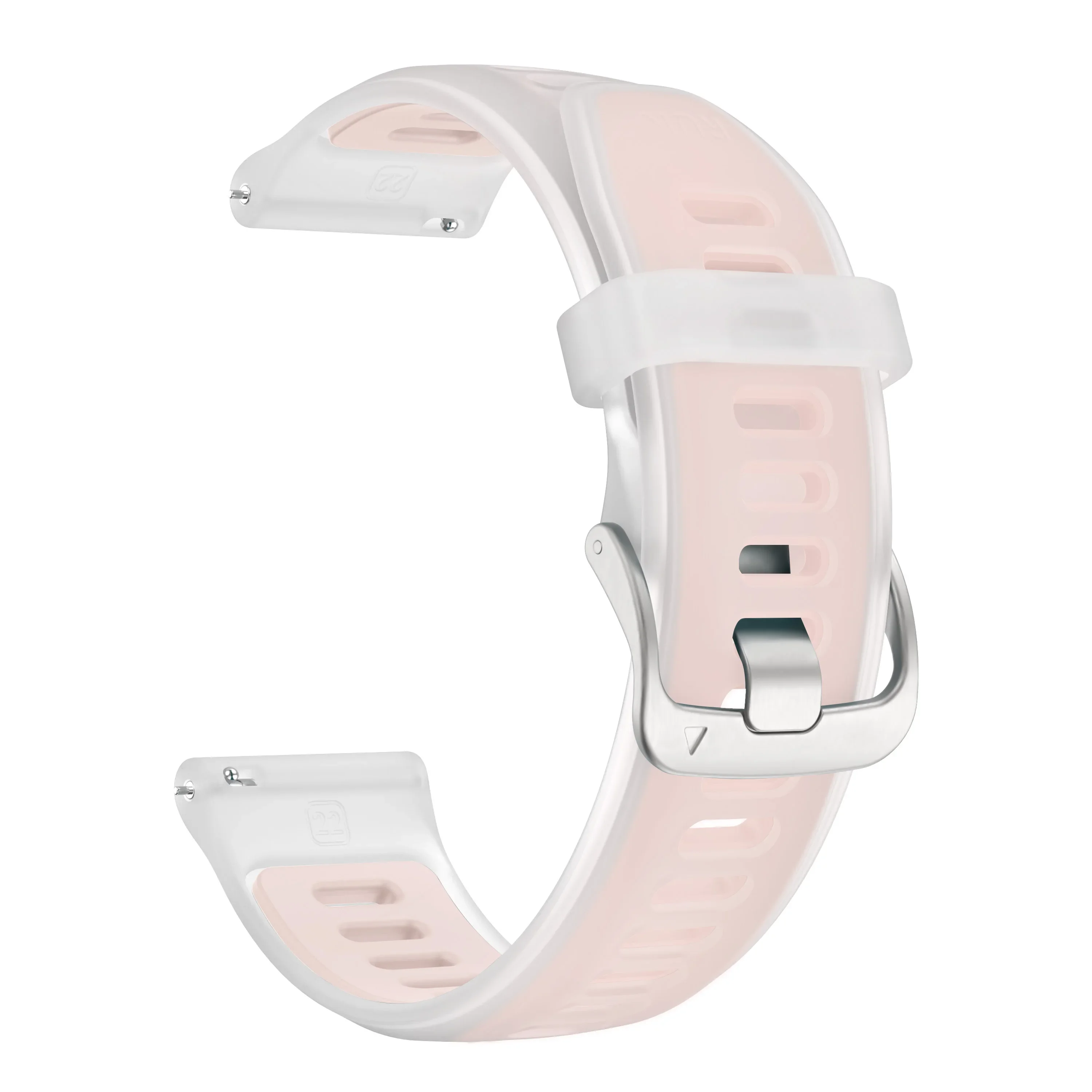 Translucent Silicone Wristband - 22mm Adjustable Strap