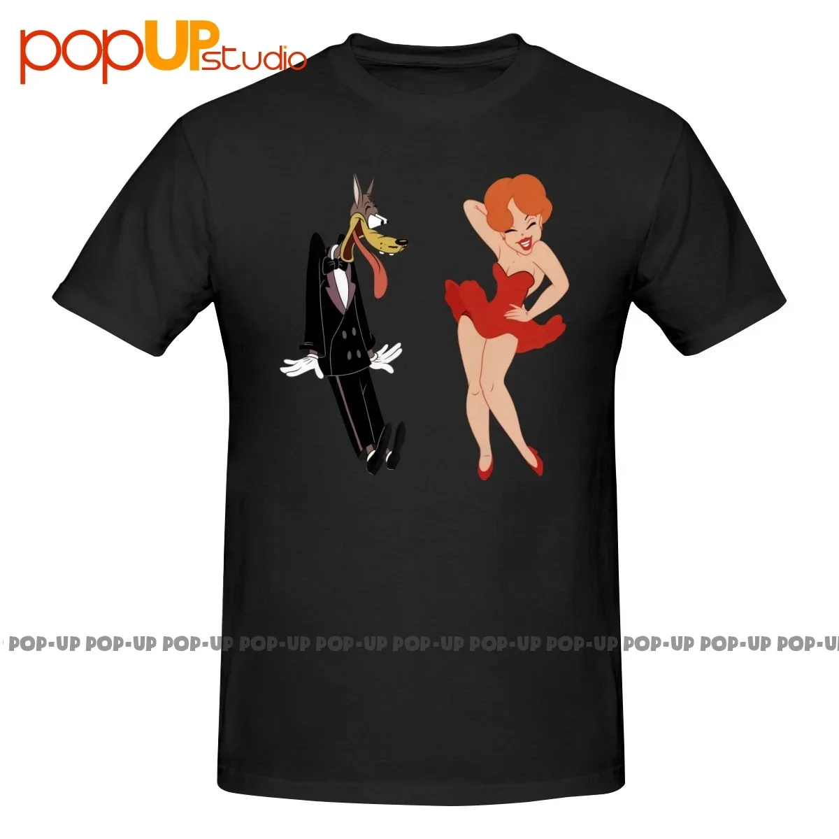 Big Bad Wolf & Red Hot Riding Hood Tex Avery Mgm Cartoon Shirt T-Shirt Tee Best Classic