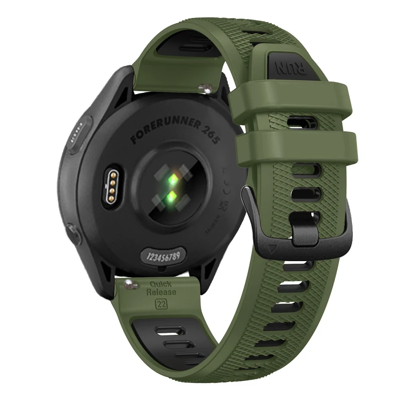 Silicone Strap Band for 22mm Watches - Durable & Stylish Wristband Accessories